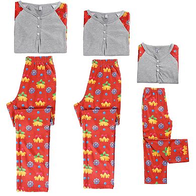 Long Sleeve Tops with Pants Loungewear Festival Party Pajama Sets for Men