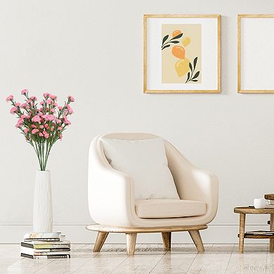 6 Pcs Simulation Carnations, Artificial Carnation Flowers Bouquets Party Wedding Decoration 32.6"