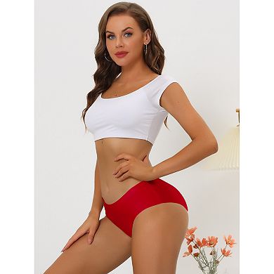 6 Packs Panties for Women Unlined Comfortable Underwear No Show Elastic Waist Brief