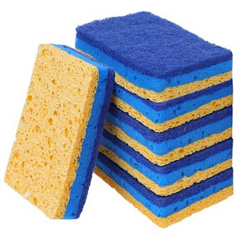 Scrub Dish Sponges, Cleaning Sponges, Stand Up to Stuck on Grime Kitchen Sponges for Household
