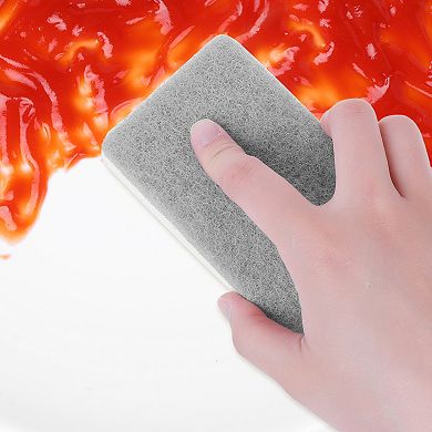 Sponges Household Kitchen 5 Pcs, Scrub Dish Sponges, Dual Sided Cleaning Sponge for Bathroom