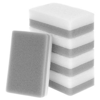 Sponges Household Kitchen 5 Pcs, Scrub Dish Sponges, Dual Sided Cleaning Sponge for Bathroom