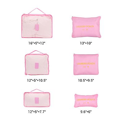 6 Set Travel Bag for Storage, Lightweight Vacation Travel Essentials, Travel Toiletry Bag Sets