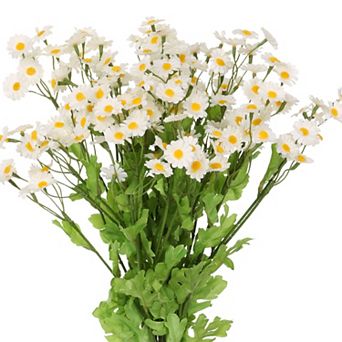 6 Bundles Artificial Daisies Flowers Fake Floral Plants with Stems for Decoration 20.8"