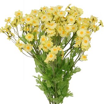 6 Bundles Artificial Daisies Flowers Fake Floral Plants with Stems for Decoration 20.8"