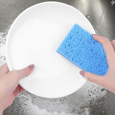 6 Pack Scrub Sponge, Bulk Sponges, Sponges Sponges Kitchen, Cleaning Power Sponges for Bathroom