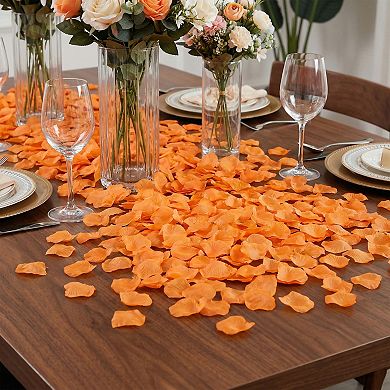 1000 Pieces Artificial Silk Rose Petals Fake Flower Decor for Wedding, Engagement, Party 1.6"