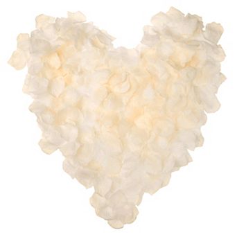 1000 pc Artificial Silk Rose Petals Fake Flower Decor for Wedding, Engagement, Party 1.6"