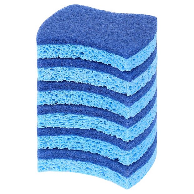 Antibacterial Microfiber Dual Action Scrubbing Sponge, Pack Of 5 AUERVO Kitchen Washing Up Cleaner Pads Scrubs Sponges Wash Pad Cloth Non-stick Pans...