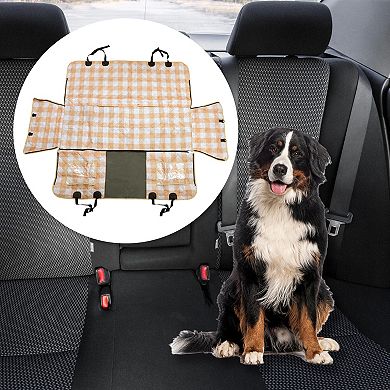 Durable Car Seat Cover for Pet Bright Color Detachable 1 Pc