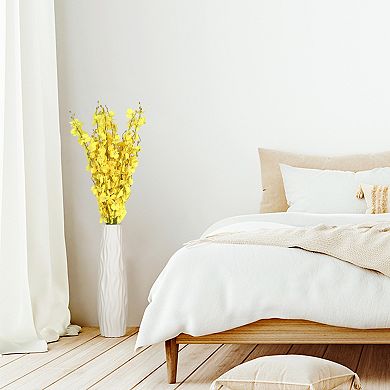 10 Pcs Artificial Orchids Flowers Fake Dancing Lady Orchid Real Touch 36.6"