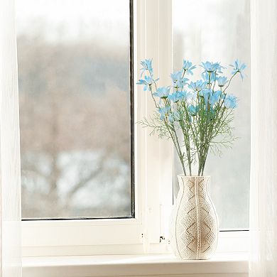 Fake Daisies Flowers 6 Bundles Artificial Flowers with Stems for Wedding Garden Home Decor 20.1"