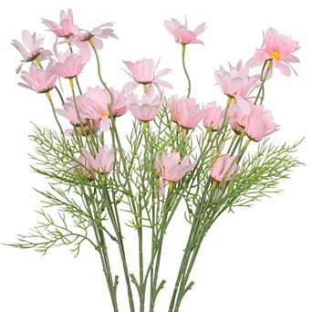 Fake Daisies Flowers 6 Bundles Artificial Flowers with Stems for Wedding Garden Home Decor 20.1"