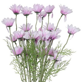 Fake Daisies Flowers 6 Bundles Artificial Flowers with Stems for Wedding Garden Home Decor 20.1"