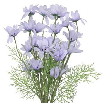 Fake Daisies Flowers 6 Bundles Artificial Flowers with Stems for Wedding Garden Home Decor 20.1"