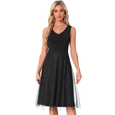chinese dress ladies Black Vintage Sequin/Lace Mermaid Style Cocktail Dress main image 0