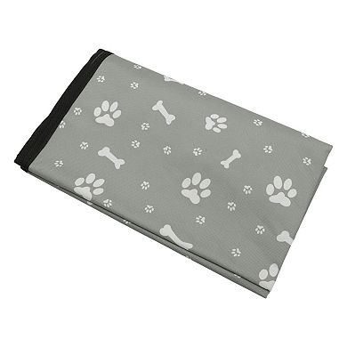 Universal Waterproof Car Seat Cover for Pet Bone Paw Pattern