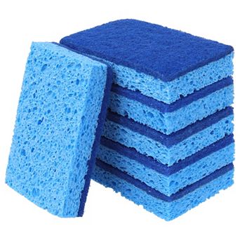 6 Pack Scrub Sponge, Bulk Sponges, Dual-Sided Cleaning Sponges, Sponge for Kitchen, Bathroom, Dish
