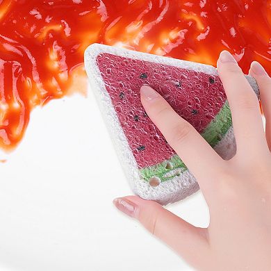 Cute Pattern Sponge Scrubber Set,, Non-Scratch Scrub Kitchen Cleaning Sponges 3.9"x3.3"