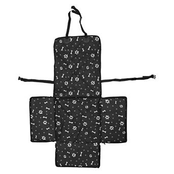 Durable Waterproof Car Seat Cover for Pet Bone Pattern 1 pc