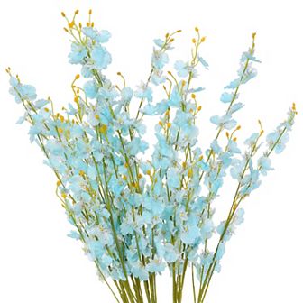 10 pc Artificial Dancing Lady Orchids Fake Long Stem Orchid Flowers 36.2"