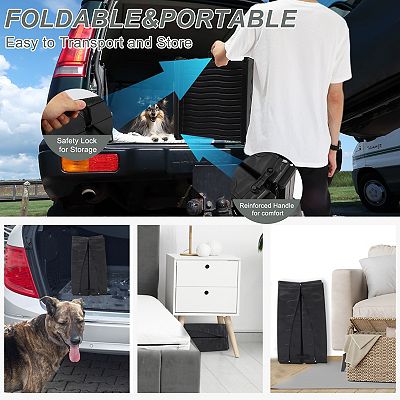 Folding Portable Dog Steps For Car Boot Dogs Stair Steps Dog Ramps