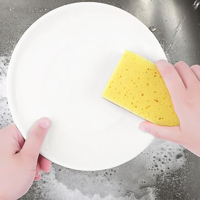 Sponges Kitchen 5 Pcs Scrub Dish Sponges, Dual-Sided Sponges for Washing Dishes, Pots and Pans