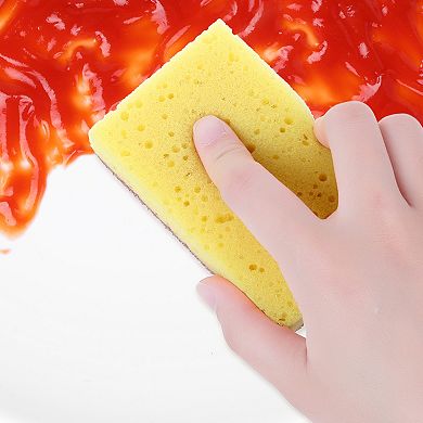 Sponges Kitchen 5 Pcs Scrub Dish Sponges, Dual-Sided Sponges for Washing Dishes, Pots and Pans