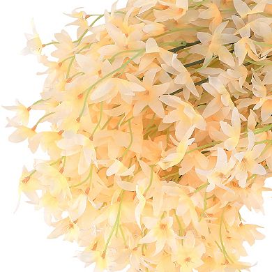 6pcs Artificial Flowers Orchids Silk Fake Flowers in Bulk with Stem Real Touch Orchid Bouquets 44.4"