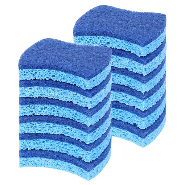 Kitchen Sponges, Dual Side Sponges for Washing Dishes, Cleaning Sponges ...