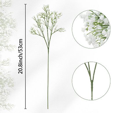 Baby's Breath Artificial Flowers, 6 Pcs Real Touch Flowers Artificial Bulk Bouquets 20.8"