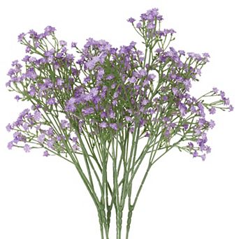 Baby's Breath Artificial Flowers, 6 pc Real Touch Flowers Artificial Bulk Bouquets 20.8"