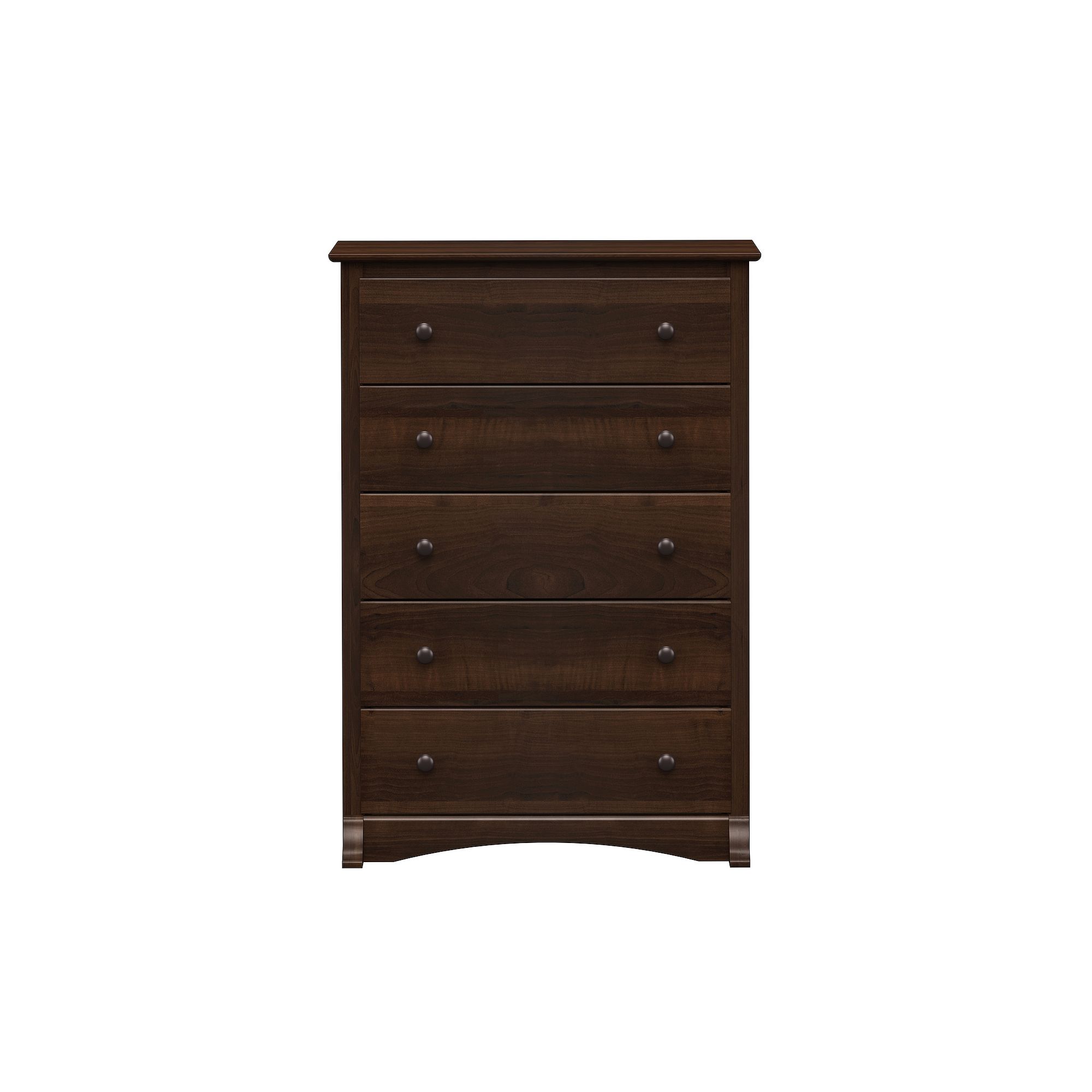 Prepac Tall 5-Drawer Chest, Brown