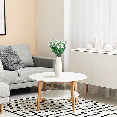 6 Bundles Artificial Daisies Flowers, Stems Fake Floral Bouquet for Wedding Home Decoration 13.8"