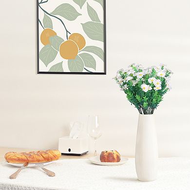 6 Bundles Artificial Daisies Flowers, Stems Fake Floral Bouquet for Wedding Home Decoration 13.8"