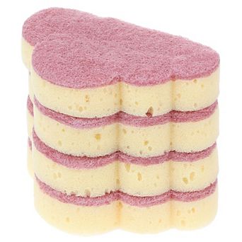 4 Pack Scrub Sponge, Cloud Shape Sponges, Dual-Sided Sponges, Cleaning Sponge for Kitchen