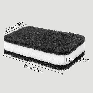 Sponges Kitchen 25 Pcs, Scrub Dish Sponges, Dual-Sided Sponges for Washing Dishes, Pots 4"x2.4"x1.2"