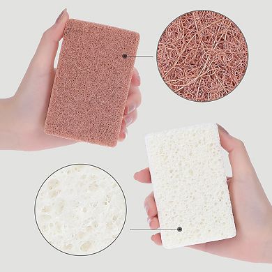 Dual Sided Cleaning Sponges, Kitchen Dishes Sponge, for Household, Bathroom