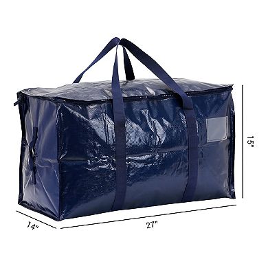 4 Packs Clothes Storage, Foldable Storage Bags, Moving Bags for Closet Organizers with Handles