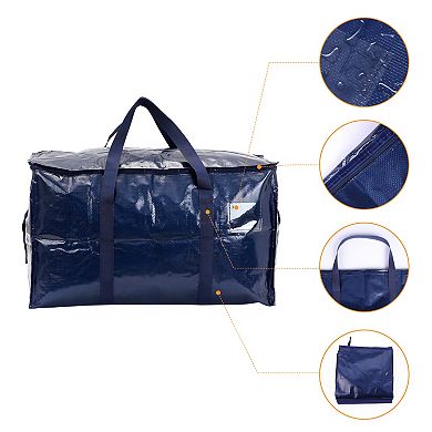 4 Packs Clothes Storage, Foldable Storage Bags, Moving Bags for Closet Organizers with Handles