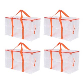 4 Packs Clothes Storage, Foldable Storage Bags, Moving Bags for Closet Organizers with Handles