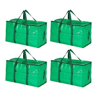 4 Packs Clothes Storage, Foldable Storage Bags, Moving Bags for Closet Organizers with Handles
