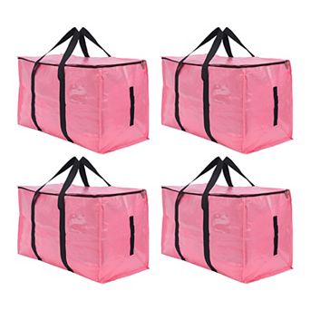 4 Packs Clothes Storage, Foldable Storage Bags, Moving Bags for Closet Organizers with Handles
