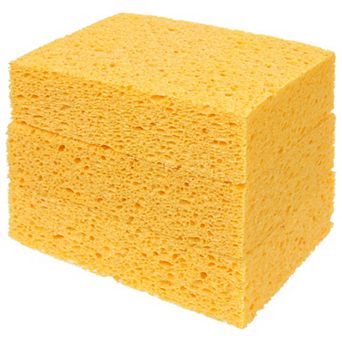 3-Count Cellulose Sponges Kitchen, Cleaning Sponge for Dish, Non-Scratch Scrubber for Household