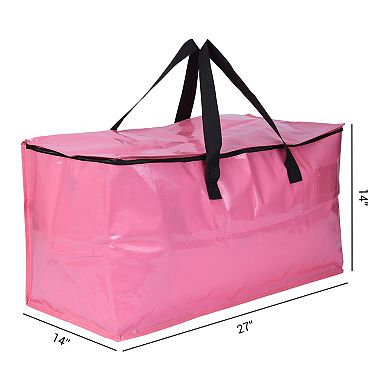 4 Packs Clothes Storage, Moving Bags for Organizing Clothing, Closet Organizers with Handles