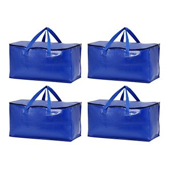 4 Packs Clothes Storage, Moving Bags for Organizing Clothing, Closet Organizers with Handles