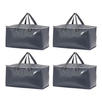 4 Packs Clothes Storage, Moving Bags for Organizing Clothing, Closet Organizers with Handles