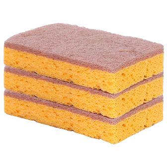 Dual Sided Cleaning Sponges, Kitchen Dishes Sponge, for Household, Bathroom