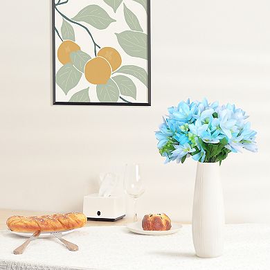 6 Pcs Artificial Lilies Flowers Real Touch Fake Floral Flower Arrangement Decor 13.4"