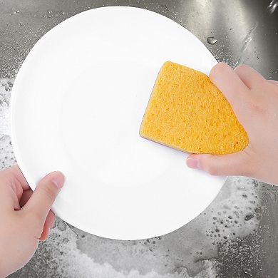 Dual Sided Cleaning Sponges, Kitchen Dishes Sponge, for Household, Bathroom